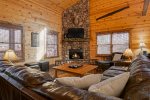 Main Level Great Room with Gas Logs